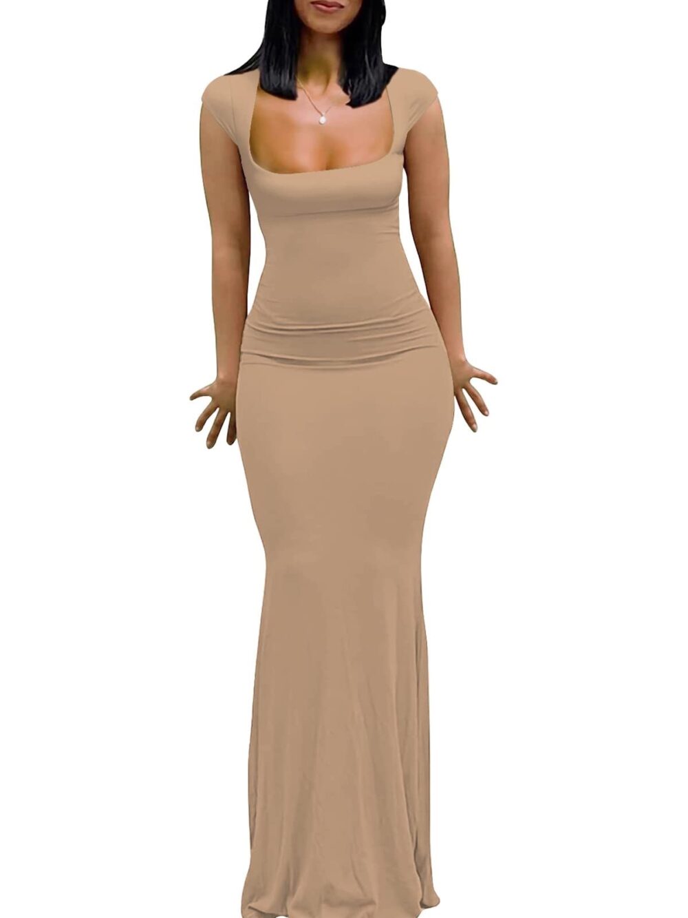 Square Neck Maxi Dress